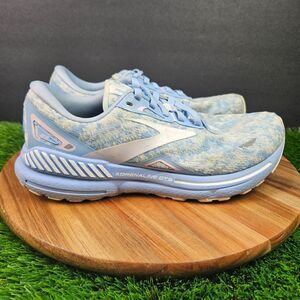 Brooks Adrenaline GTS 23 Shoes Womens Size 8 Blue Pink Athletic Running Sneakers